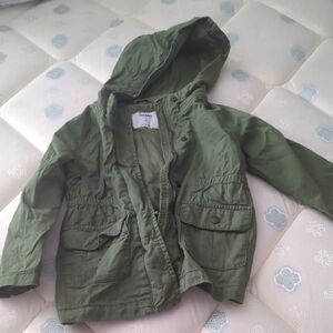 Kids Green Hooded Jacket field jacket old navy